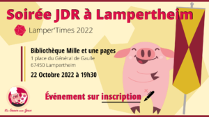 Soirée JDR à Lampertheim 2022 @ Bibliothèque Mille et une pages